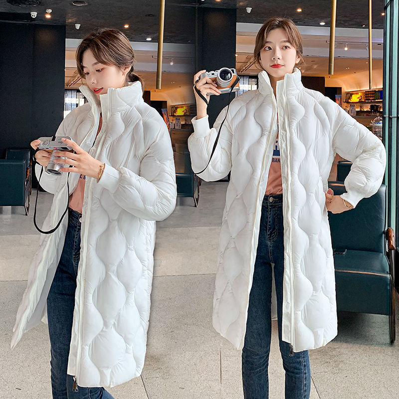 

2021 New Winter Women Jackets Warm Cotton Lining Parkas Women' Dwaterproof Water Outdoour Coat Thicken Line N0HB, White