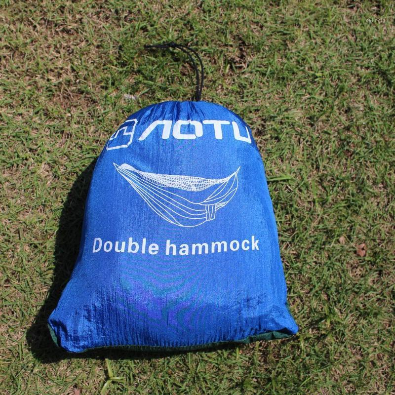 

Hot Stitching Color Lightweight Outdoor Camping Hammock Mosquito Net Double Hammock Mat drop shipping1