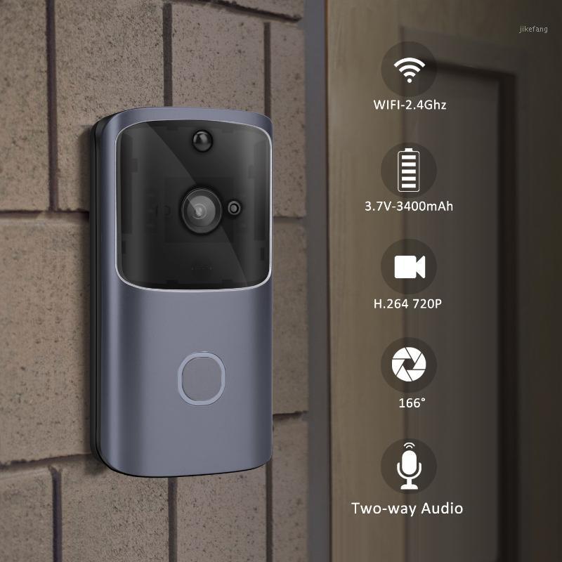 

Wireless WiFi Ultra-clear Visual Smart Doorbell Household Low Voice Intercom Alarm1
