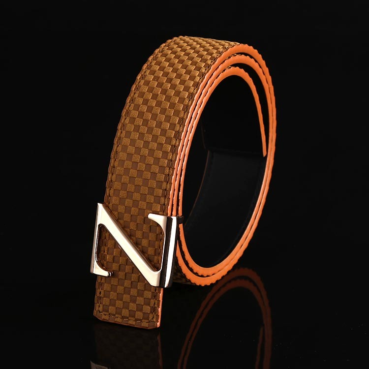 

2021 New Brand Belts 100%genuine Leather High Quality Free Shipping Cow Cowhide Men Male Fashion Blue z Letter Smooth Buckle Efip, Black