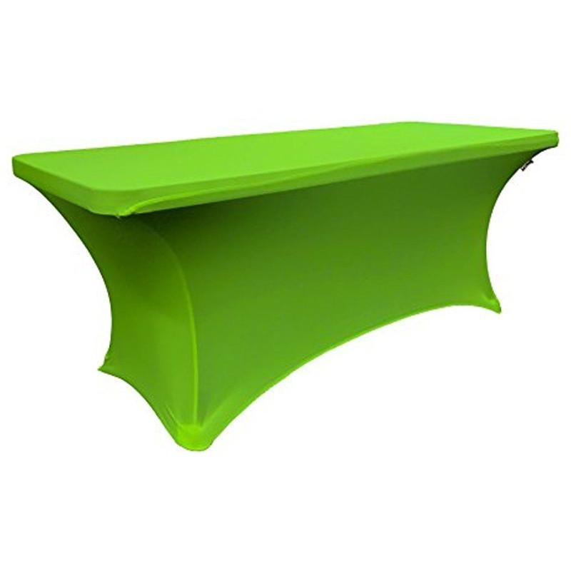 

Marious Big Discount Hot Sale 1pc Spandex hotel Table Cover advertised table cloth lycra, White