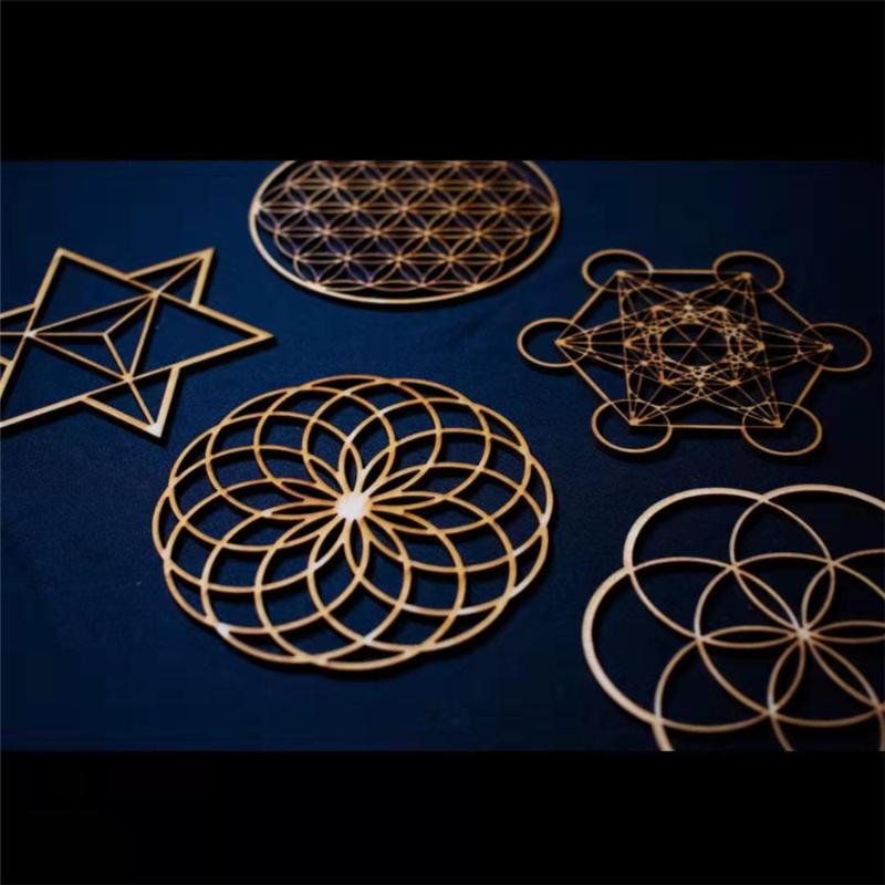 

Flower Of Life Christmas Ornaments, Sacred Geometry Ornaments Home Decoration, Wood Sign Wall Art Seed of Life Wooden