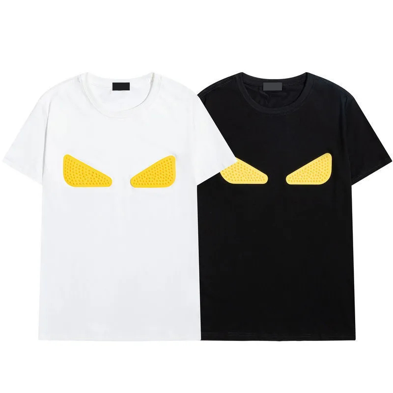 

Summer Mens T-Shirts Loose Geometric Graphic Fashion Boys Top Street Casual Wear Eye Print Tees Various styles, A+black