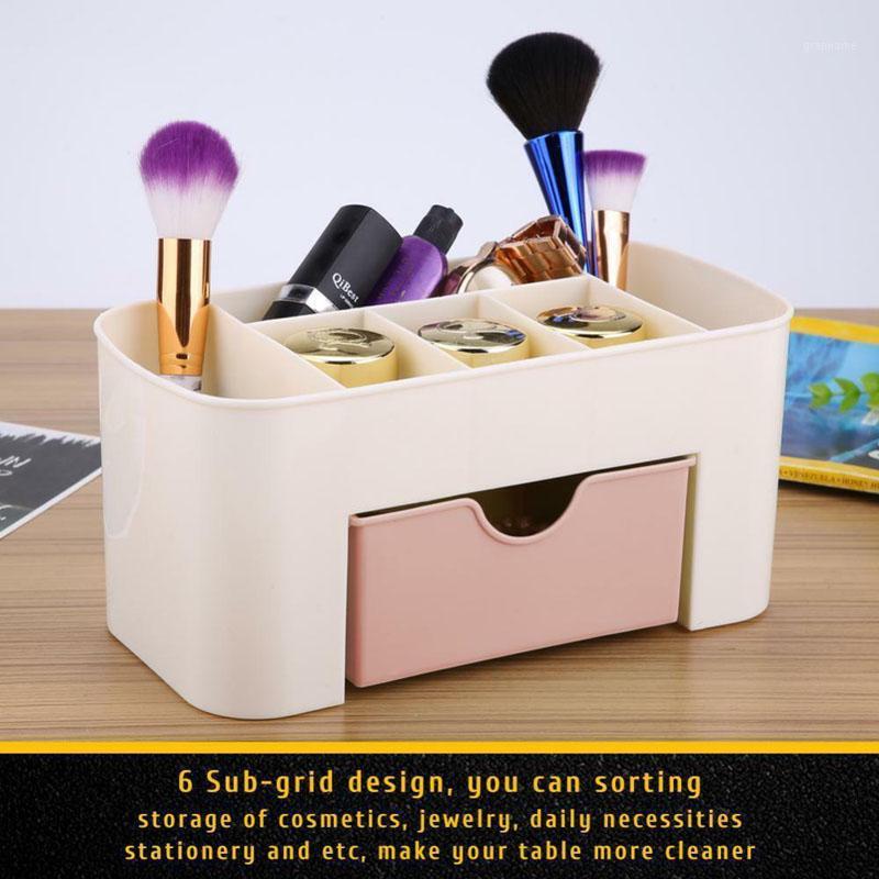 

Acrylic Cosmetic Organizer Makeup Box Drawer Holder Clear Storage Case Jewelry1, Blue