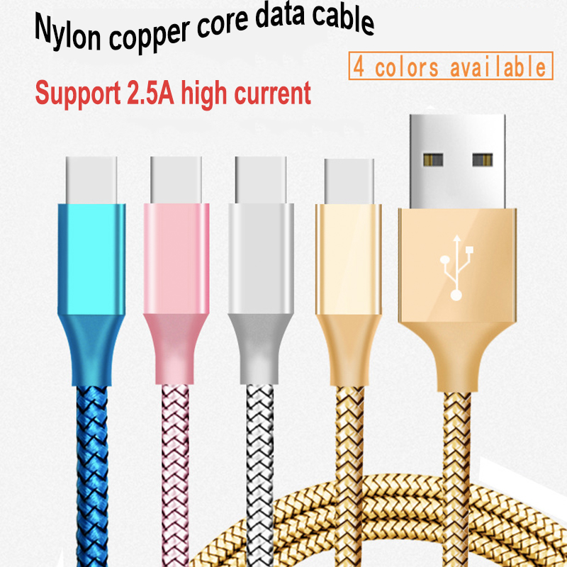 

High Speed USB Cable Type C TO C Micro USB Charging Phone Adapter 2.5A Fast Charger Strong Braided USB C Charger, Blue