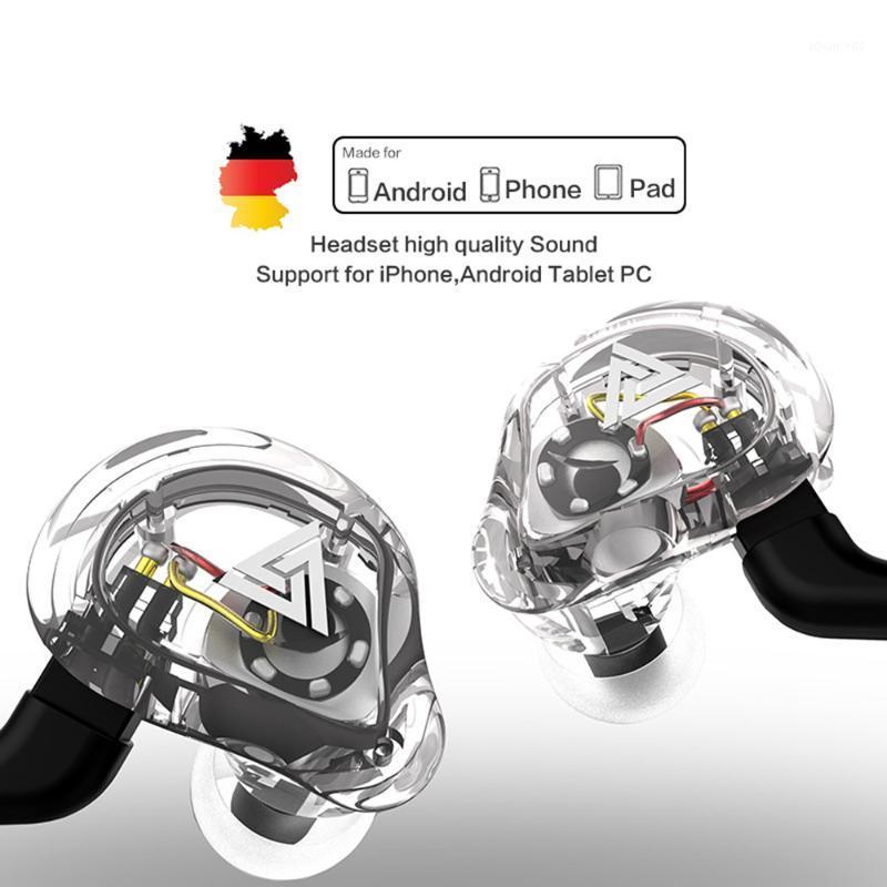 

QKZ VK1 4DD subwoofer in-ear Earphone HIFI hanging ear running coaxial mobile phone music with wheat Eadphones 0.75MM PIN cable1