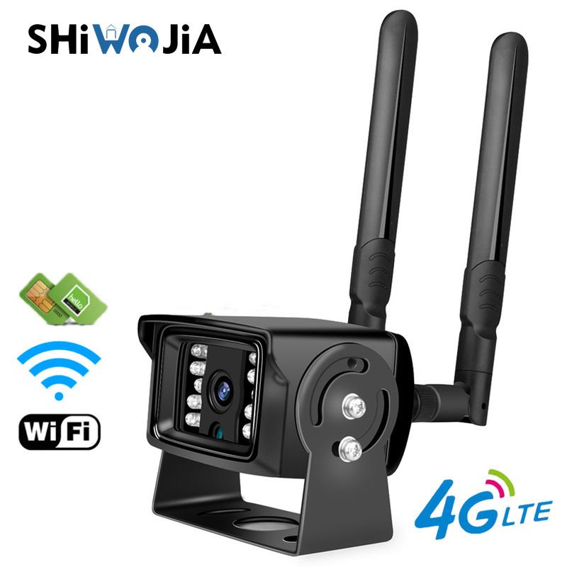 

SHIWOJIA 1080P Full HD IP Camera Wifi 4G SIM Card IP66 Waterproof Metal Case CCTV Security Cameras SD Card Slot Security Camera