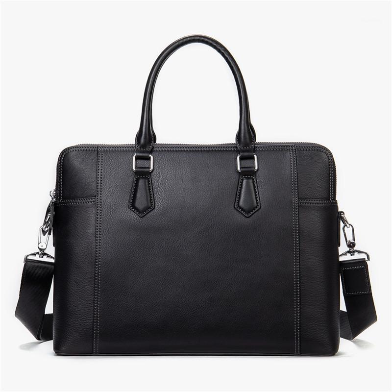 

Man Briefcase Bag Genuine Leather Shoulder Messenger Bags Business Office Handbag For 14 Inch Laptop1, B0168-5