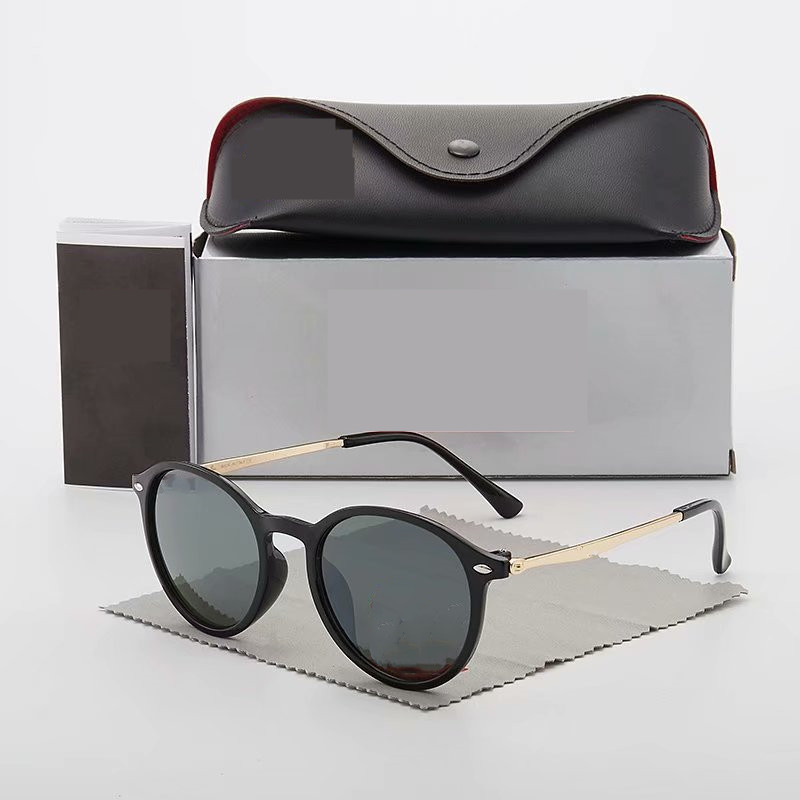 

fashion brand design polarized sunglasses driving eyewear metal gold frame glasses men women mirror sunglasses glass lens, White;black