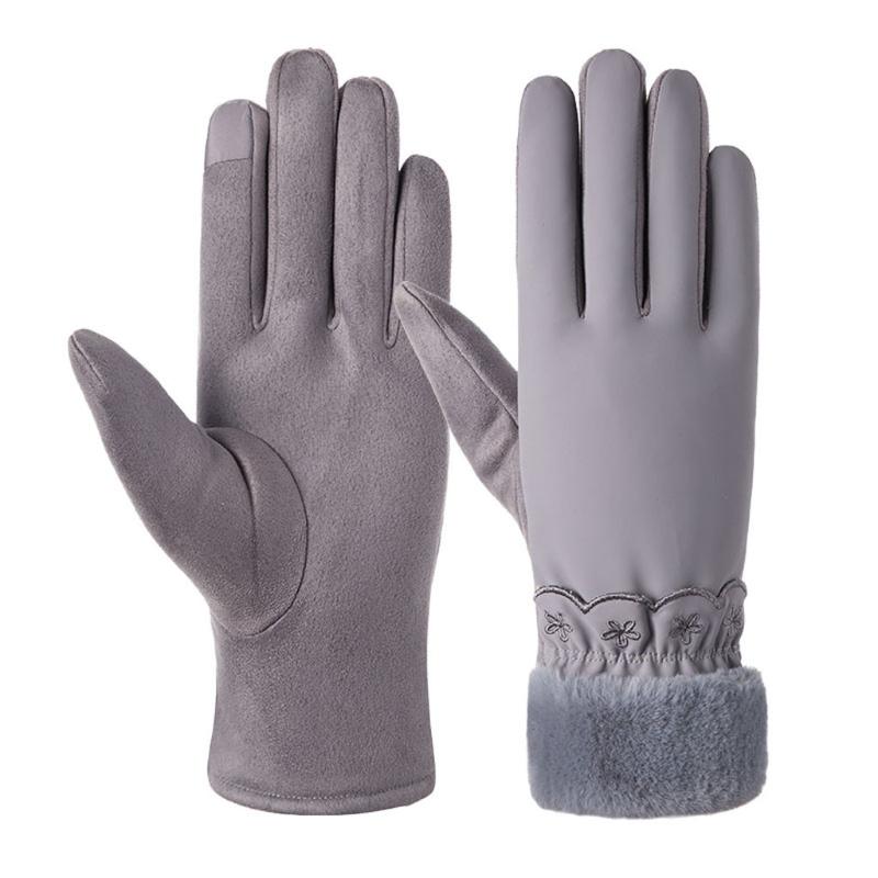 

Gloves Womens Windproof Wrist Warm Gloves Winter Mittens Driving Ski Glove Touchscreen Breathable Fingerless Gym 2020