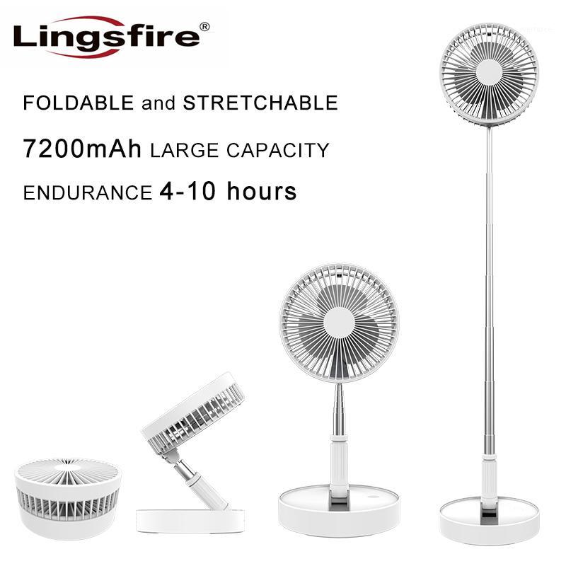

Folding mini fan USB rechargeable 7200 mAh battery student fan storage bag small dormitory bed desk outdoor camping1