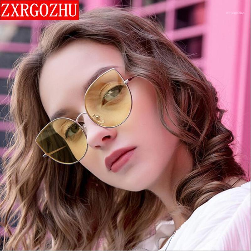 

Vintage Cat Eye Sunglasses Women 2020 Cateye Candy Color Glasses Eyewear Brand Designer Retro Sun Glasses UV400 Driving Shades1