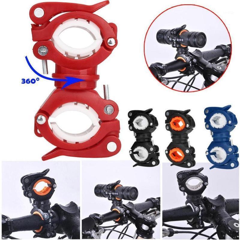 

360 Degree Rotation Adjustable Bike Front Lamp Bracket Holder Bicycle Handlebar Quick Release Light Mount Clamp Clip1