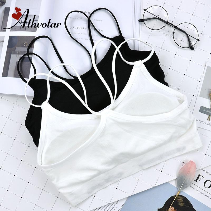 

ATHVOTAR Gym Seamless Bra Black White Sports Bra Breathable Top Fitness Women Padded for Running Yoga Gym Workout