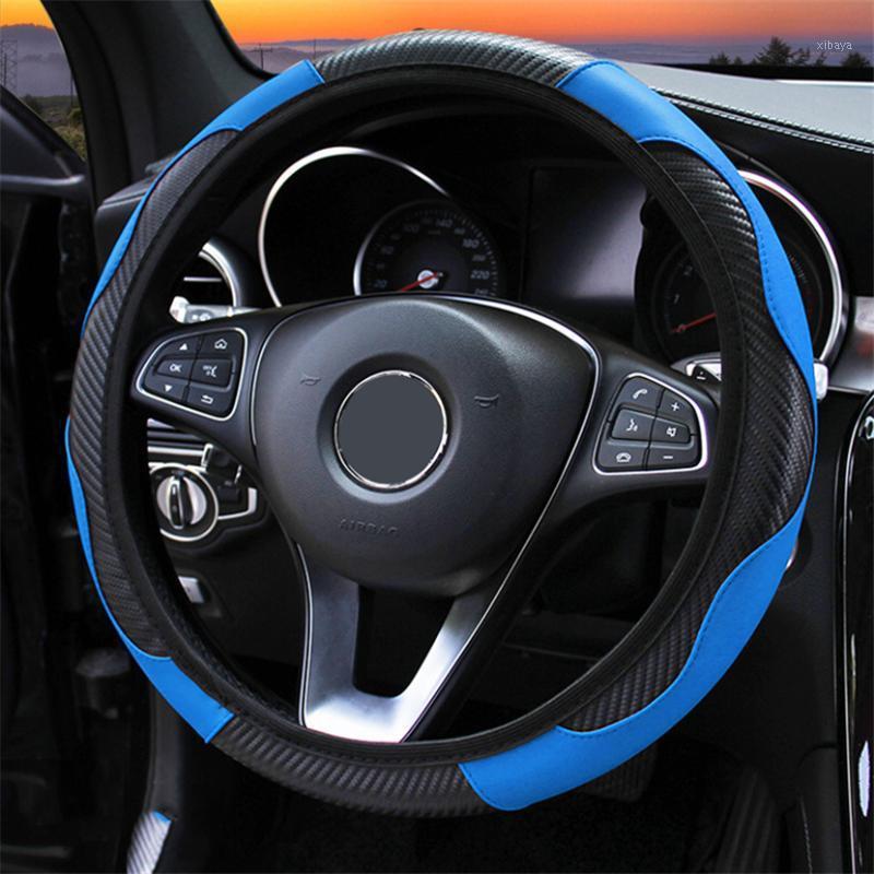 

Leather Car Steering Wheel Cover For Expert 103 107 207 206 208 2008 SW CC 508 5008 301 307 308 407 Partner Accessories1
