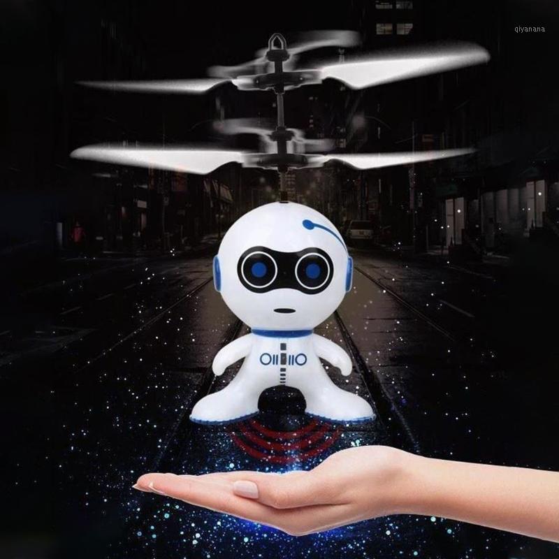 

Gesture Sensing Aircraft Children Charging Remote Control Flying Suspension Electric Robot Toy1