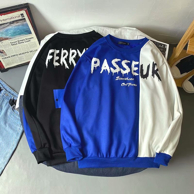 

2021 Brushed Skinned Contrast Male Hoody Loose in i Ins Hong Kong Style Fat Autumn and Winter Fashion Marks Outer Sets of D2cn, Red