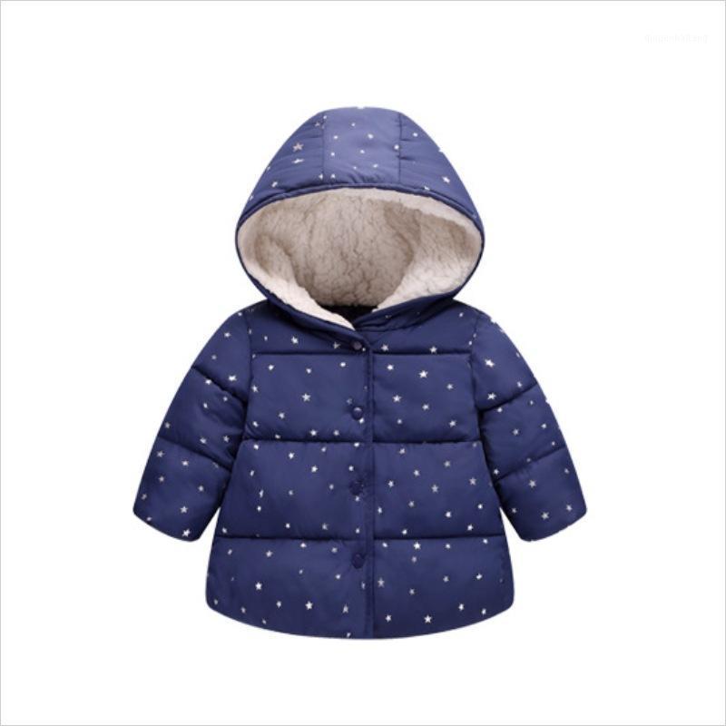 

Baby Girl Winter Clothes Colorful Light Star Jacket Winter Coat Hooded Solid Jacket For Girls New Childrens 1-6 Years1, Pink