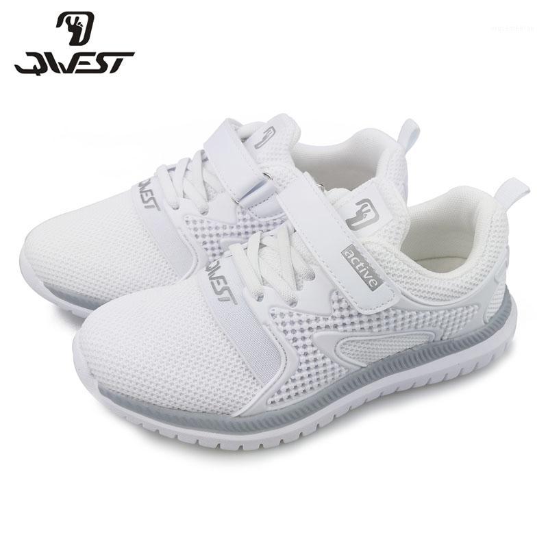

QWEST 2020 New Brand Fashion size 31-37 Comfortable Spring &Autumn Breathable Hook &Loop kids sneakers for girl 91K-NQ-12651, 91k-nq-1265