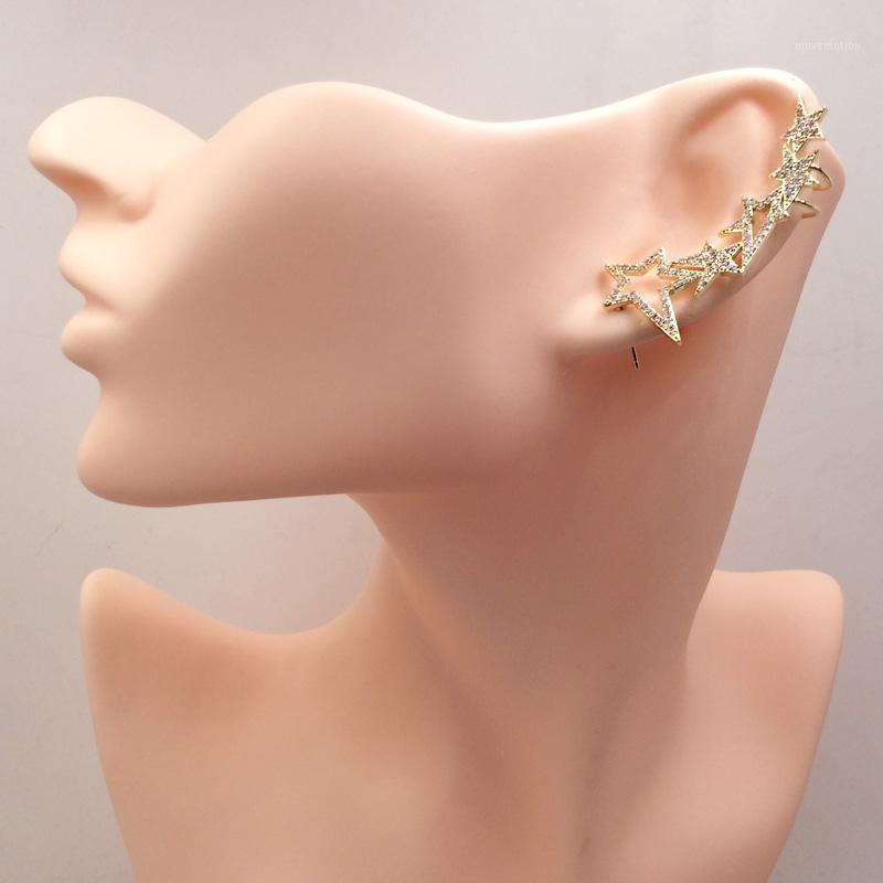 

Lanyika Fashion Jewelry Gorgeous Star Unilateral Left Ear Bones Clip Micro inlay Inlay Wedding Party Popular Best Gift1