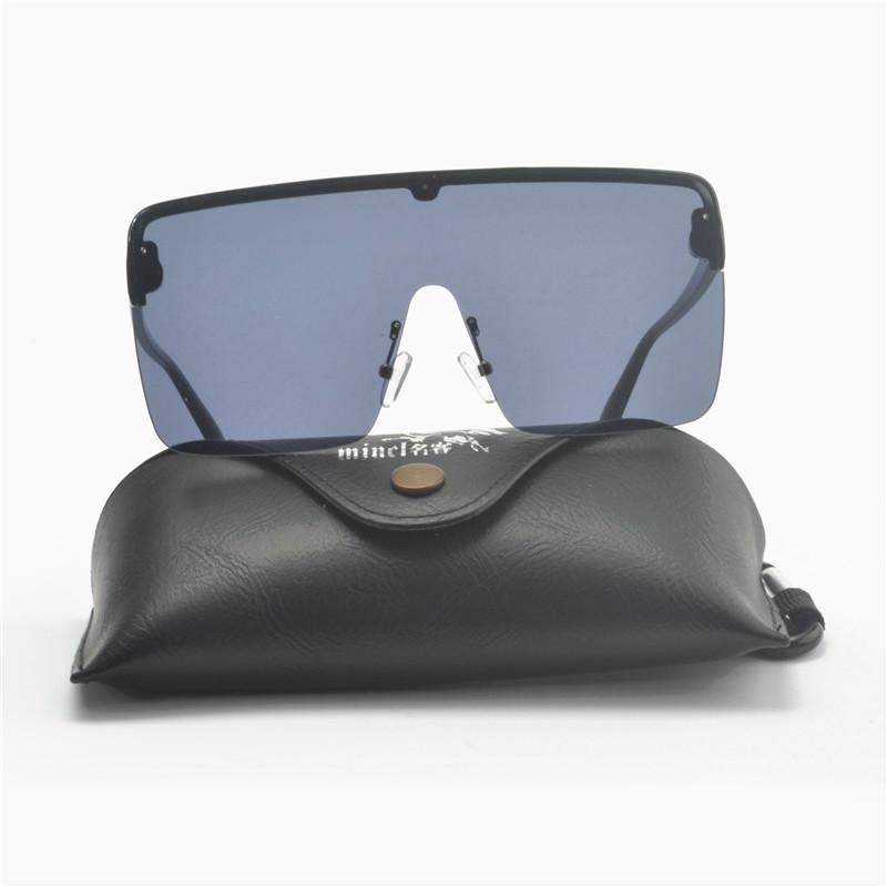 

Unisex Pilot Sunglasses Newest Trendy One Piece Square Oversized Sun Glasses Celebrity Rivet Eyewear Men Women UV400 FML