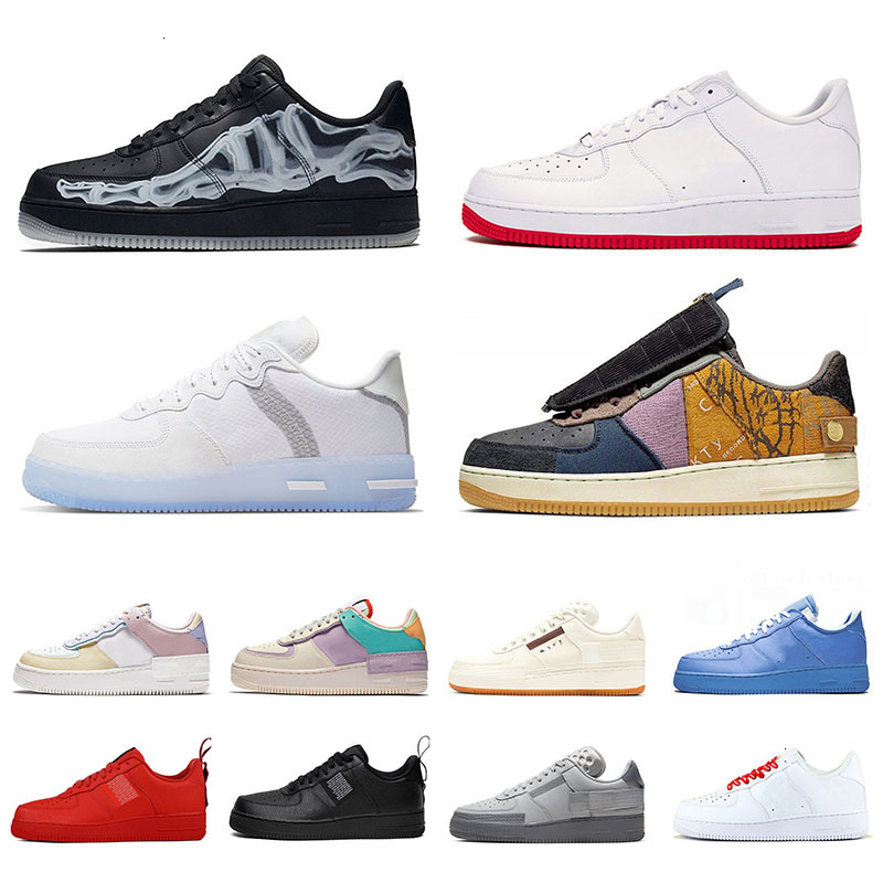 

High Top Quality 1 Low Type N354 Running Shoes Mens Womens Black Skeleton Shadow One Trainers Sports Sneakers Size 36-45, C9 36-45 utility black