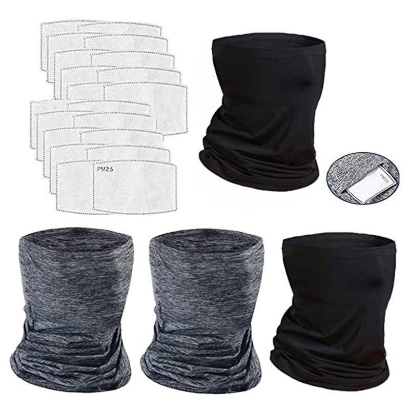 

New Design Unisex Adult Solid Bandana Neck Gaiter Tube Headwear Motorcycle Face Bandana Face Scarf, Blue;gray