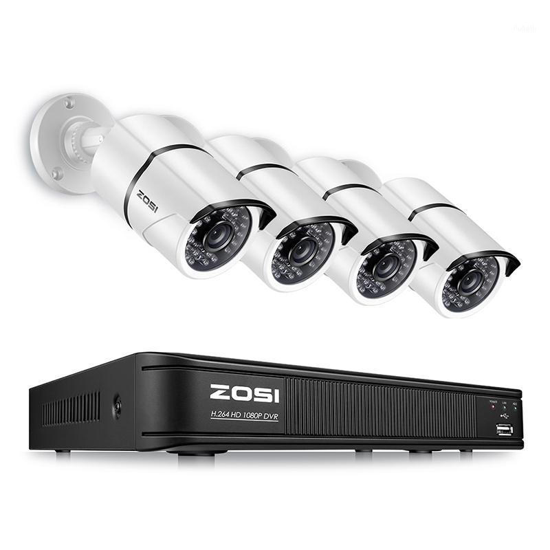 

ZOSI 4CH AHD CVI TVI CVBS 1080P Video Surveillance Security Cameras System 2.0MP Surveillance Cameras CCTV Kit 1080P HD-TVI DVR1