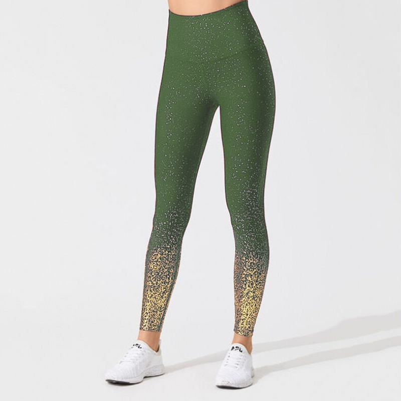 

Explosive Hot Stamping Printing Fitness Sports Leggings Breathable Slim Fit Tight Yoga Pants Women, Black