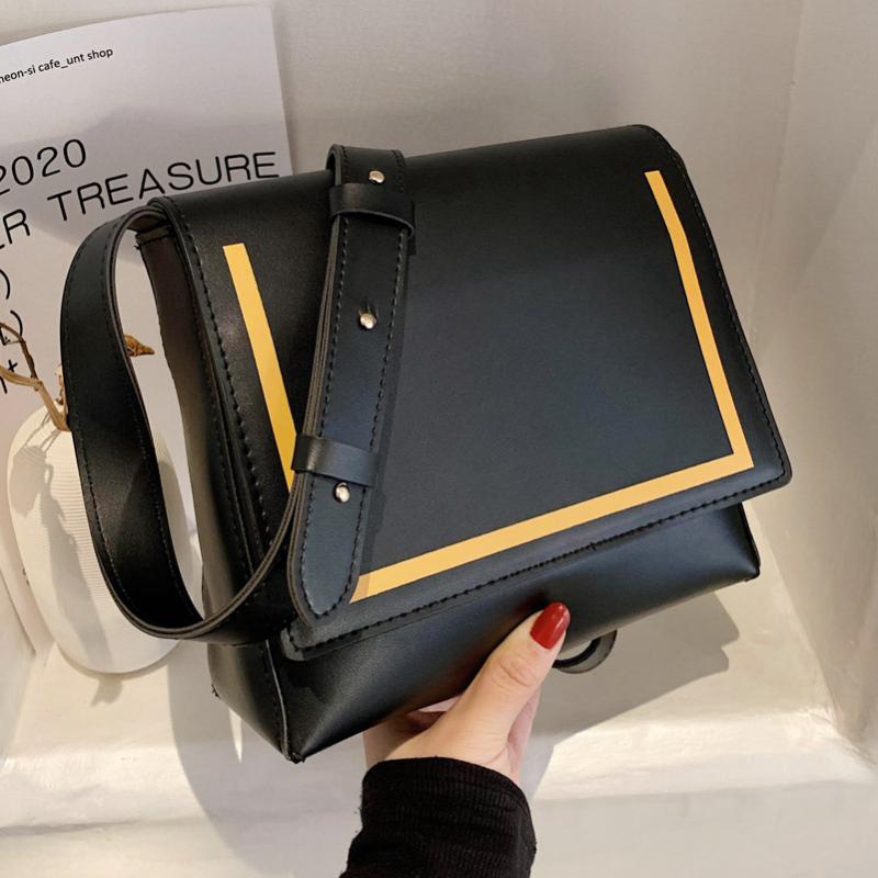 

Fashion Leisure Women's Shoulder Bags High Quality Female Leather Crossbody Bag For Ladies High Quality Handbags Bolsas Feminina, Black
