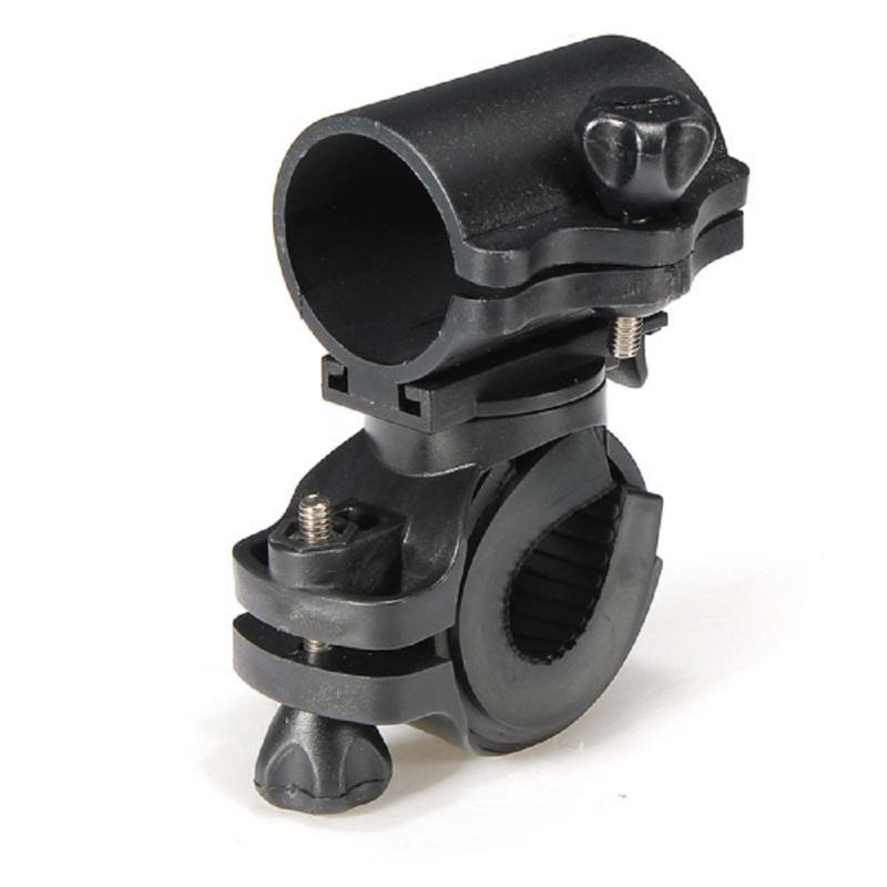 

Bicycle Mount LED Torch Holder 360 Rotation Cycling Pump Light Bracket Black Anti-Slip Quick Release Bike Accessories