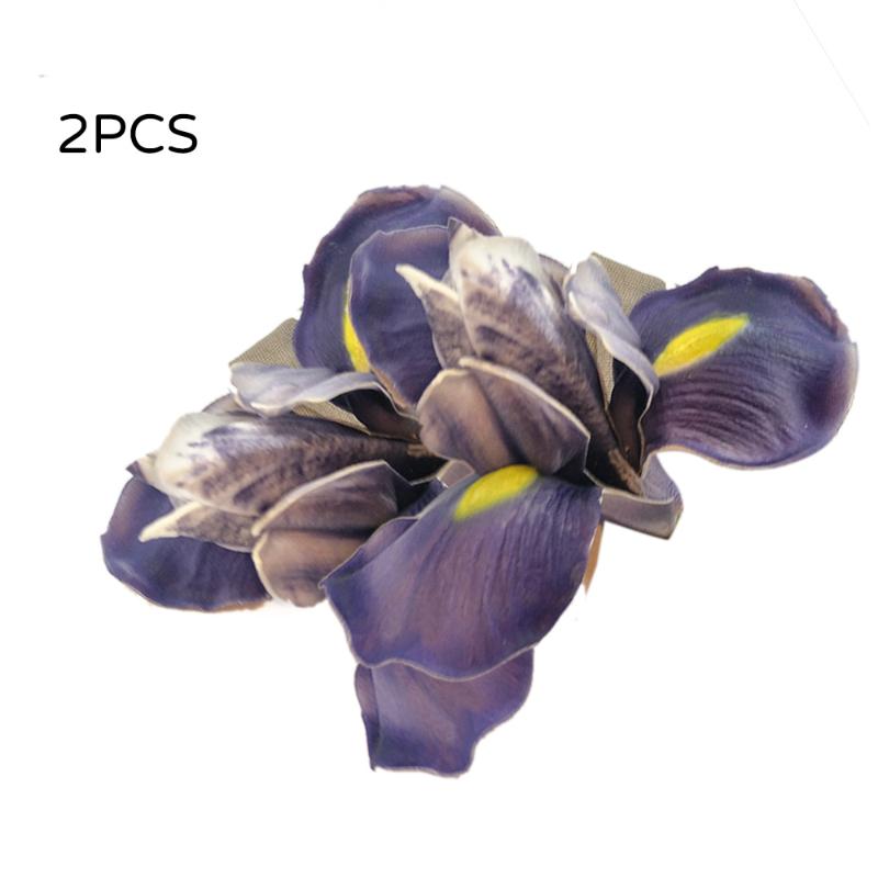 

2pcs PU Irish Artificial Flowers Irish Flower Home Decor Wedding DIY Fabric Decoration Fake Flower Table Decoration Accessories, Yellow 2pcs