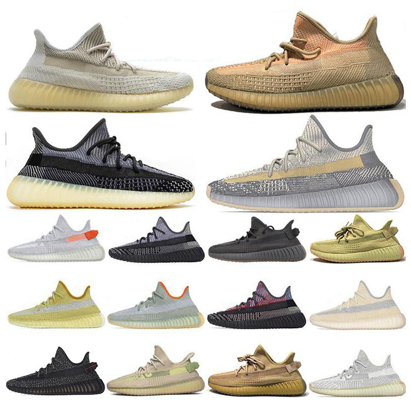 

Mens Kanye Sneakers Womens Black Earth Desert Antlia Zebra Sage 3M Reflective Static Cinder Citrin Yechiel Tail Running Shoes