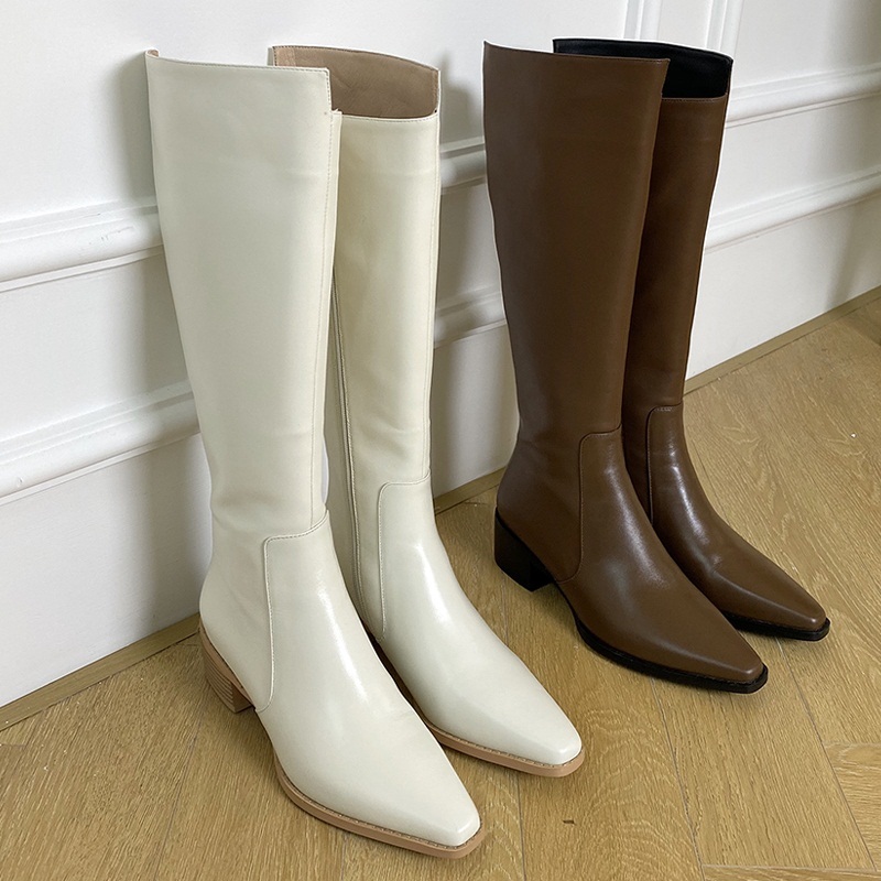 

2021 Female Concise Size 34-40 Boots C5r9, Beige