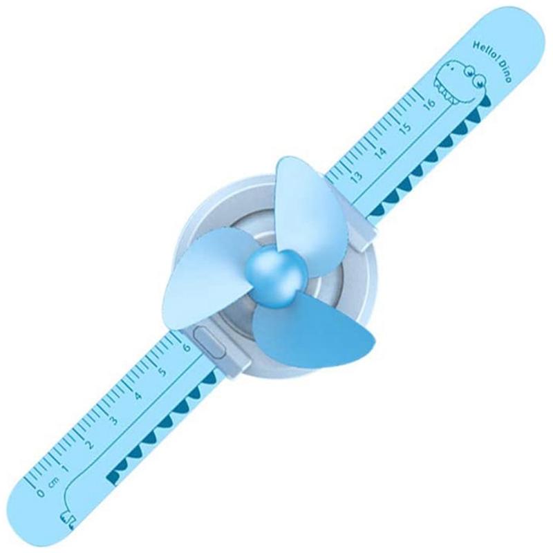 

USB Fan Adjustable Ruler Wristwatch Fan Portable Mini with 3-Speed Wind Design and Body Lock Design