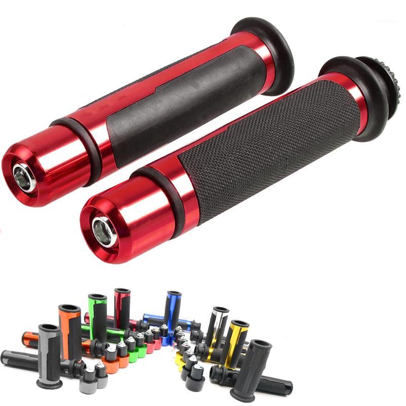 

Motorcycle Grips Aluminum Rubber Gel Hand Grips for 7/8"Handle Bar Bikes Motorcycle Handlebar Motocross Moto Grip Pit For1