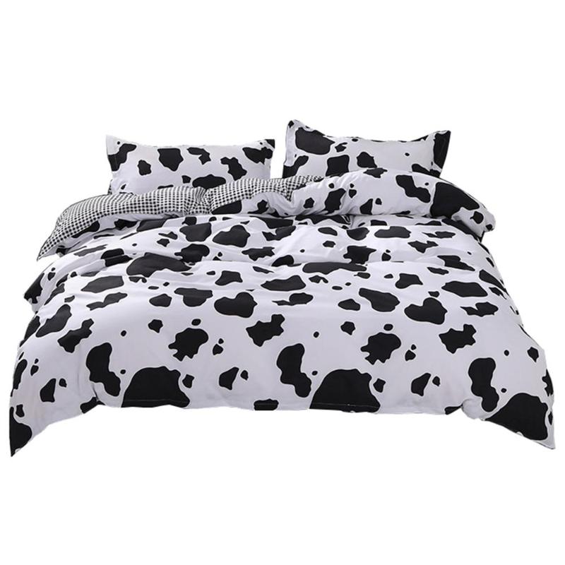 

home textiles cow pattern bedding set cute bed linens for girls Duvet Cover set Quilt cover Nordic High quality Queen king size, Style19