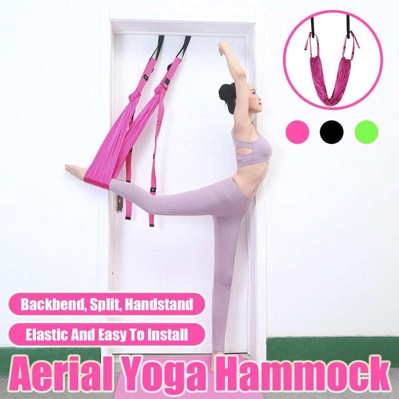 

Door Flexibility Stretching Leg Stretcher Strap for Ballet Cheer Dance Gymnastics Trainer Yoga Flexibility Leg Stretch Yoga Belt, Black