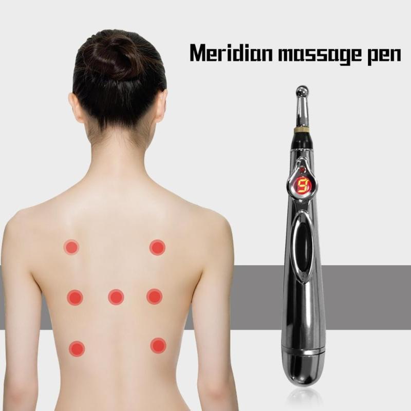 

2020 Electric Acupuncture Point Massage Pen Pain Relief Laser Therapy Meridian Energy Pen Body Head Back Neck Leg Massager
