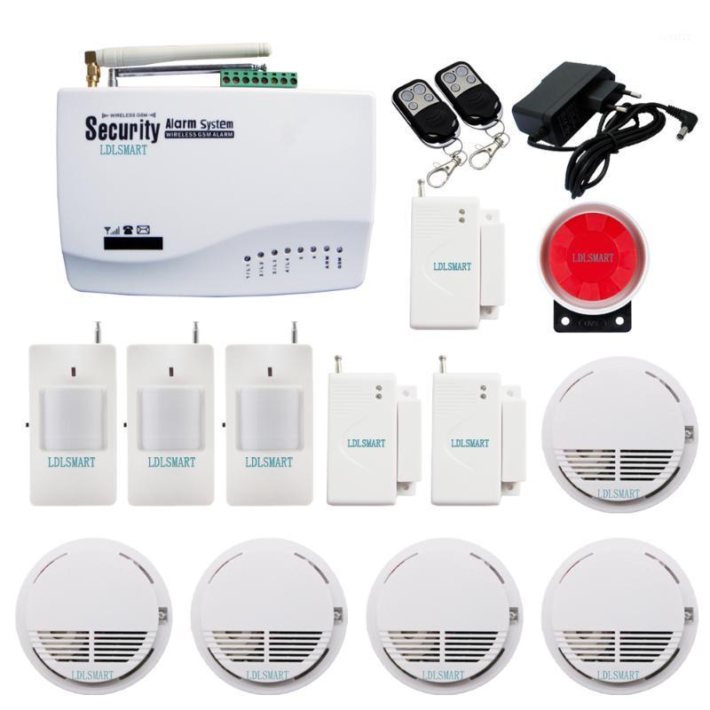 

Two Antenna Security GSM Home Alarm System With Fire Smoke alarm1