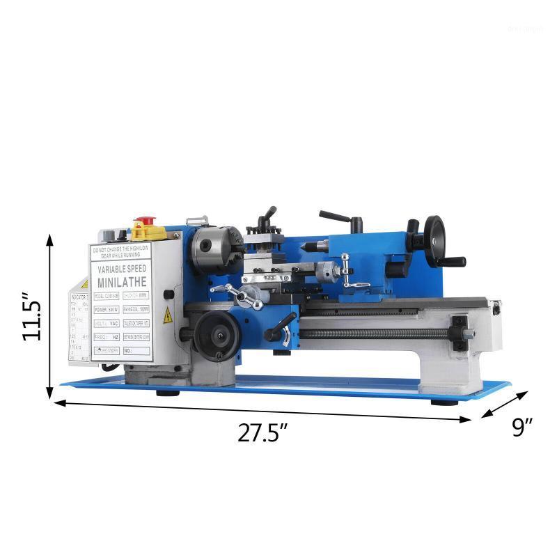 

Large Machinery & Equipment 550W Mini Metal Lathe 7" X 14" Metalworking Tool Variable Speed DIY Processing Bench Top 2250 RPM