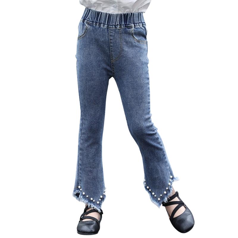 

Jeans For Girl Pearls Girl's Jeans Ripped Kids Casual Style Children's Clothing Spring Autumn, 89589