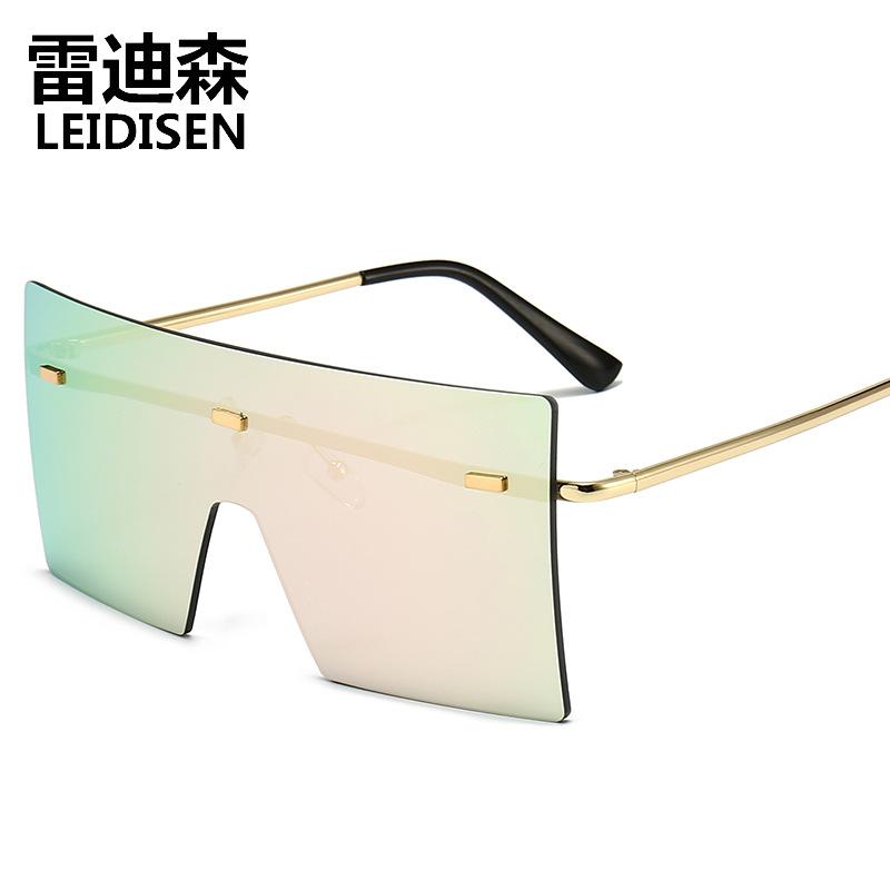 

Sunglasses LEIDISEN Rimless Glasses Women 2021 Rectangle Steampunk Sun Vintage Eyewear UV400 Oculos