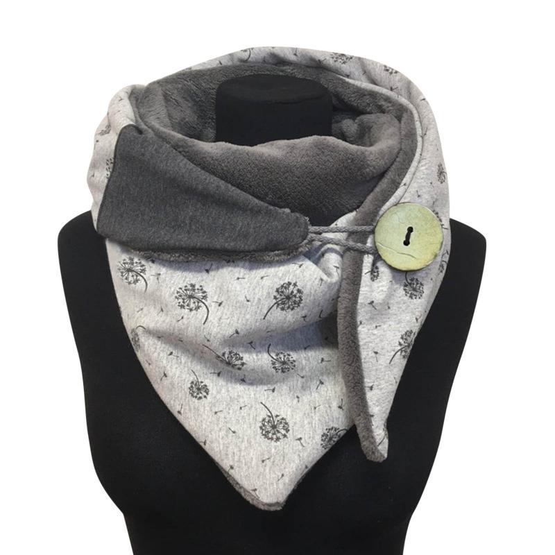 

Fashion Scarf Women Casual Printing Button Soft Wrap Casual Warm Scarves And Shawls For Ladies Scarf Wraps #108