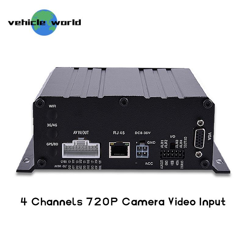 

4 channel SD Card 720P car / vehicle DVR recorder