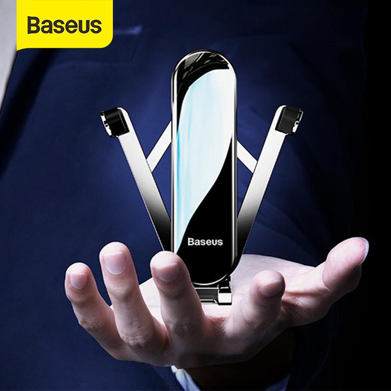 

Baseus Car Phone Holder for Smart Mobile Phone Stand Universal Holder Sensing Auto Grip Stand Steady Fixing Bracket