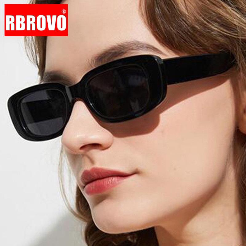 

RBROVO 2021 Vintage Oval Sunglasse Women Small Glasses Women/Men Square Retro Eyeglasses Women Gafas De Sol Hombre