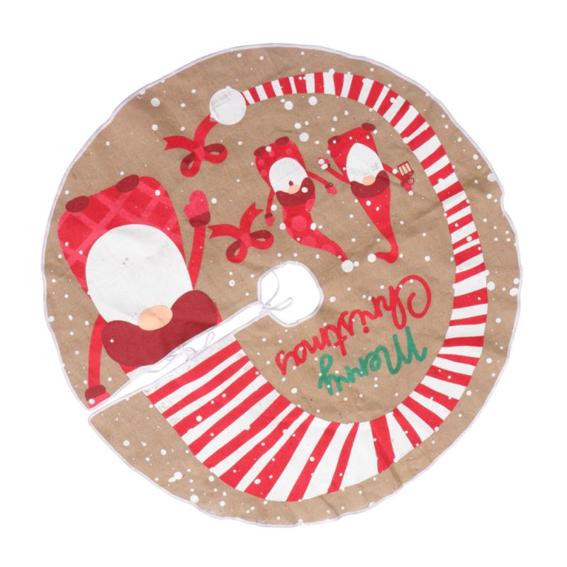 

1Pc Tree Bottom Cover Christmas Tree Skirt Skirt Xmas Decor Floor Carpet for Party Home