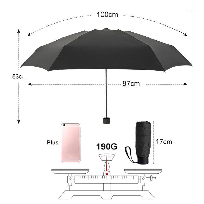 

5 Folding Kids Fashion Small Umbrella Rain Women Umbrella Men Ultralight Mini Girls Umbrellas Waterproof Portable Travel W1