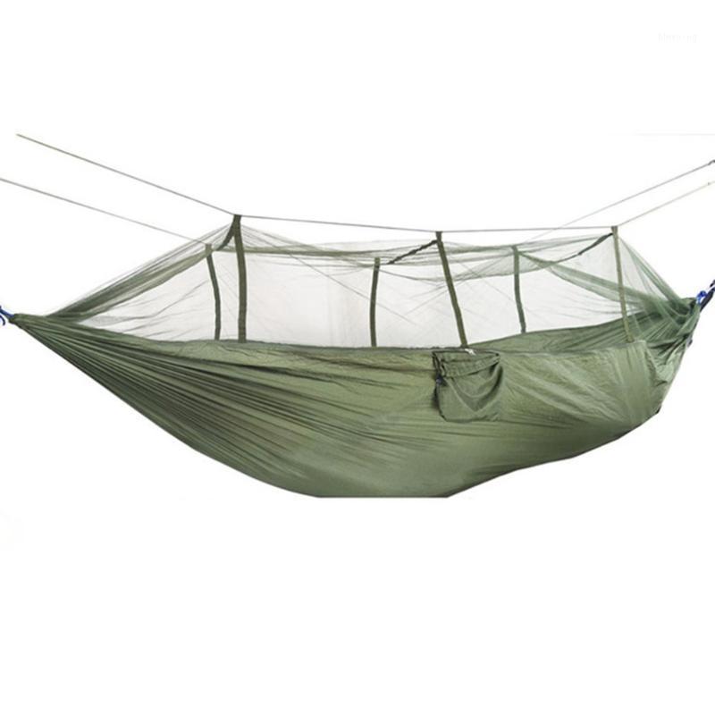 

Outdoor indoor bedroom double mosquito net hammock Parachute fabric Comfortable Durable Backpacking Camping1